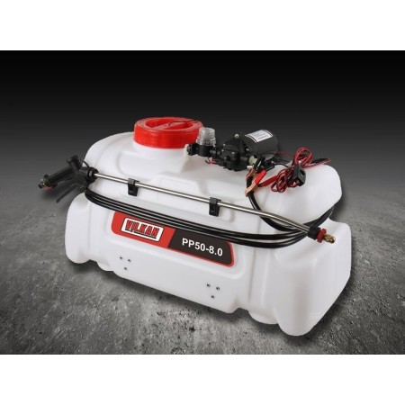 Pulvérisateur Vilkan PP50-8.0 – 50 L, 8 L/min, 12 V, pour quad et tondeuse Pulvérisateur Vilkan PP50-8.0 – 50 L, 8 L/min, 12 V, pour quad et tondeuse